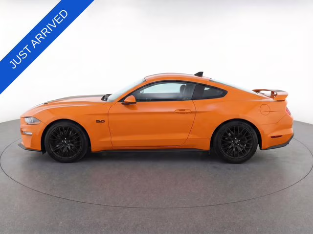 2020 Orange Ford Mustang GT Premium RWD Coupe