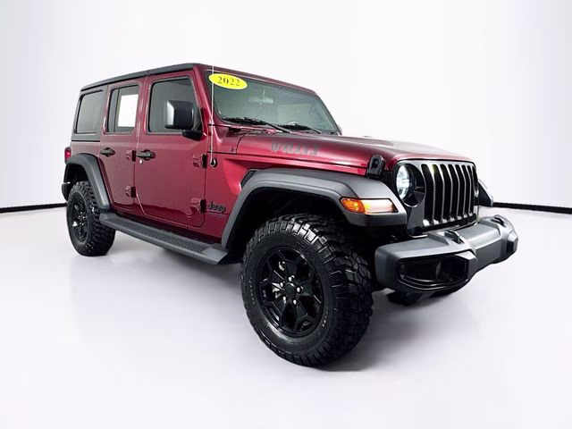 2022 Snazzberry Pearlcoat Jeep Wrangler Unlimited Willys 4X4 SUV