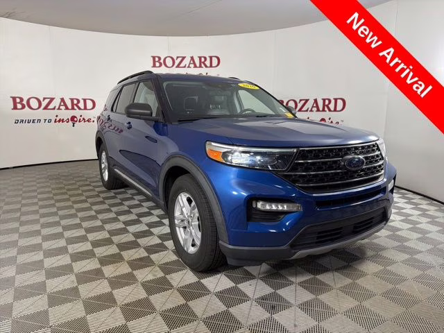 2020 Blue Metallic Ford Explorer XLT RWD SUV