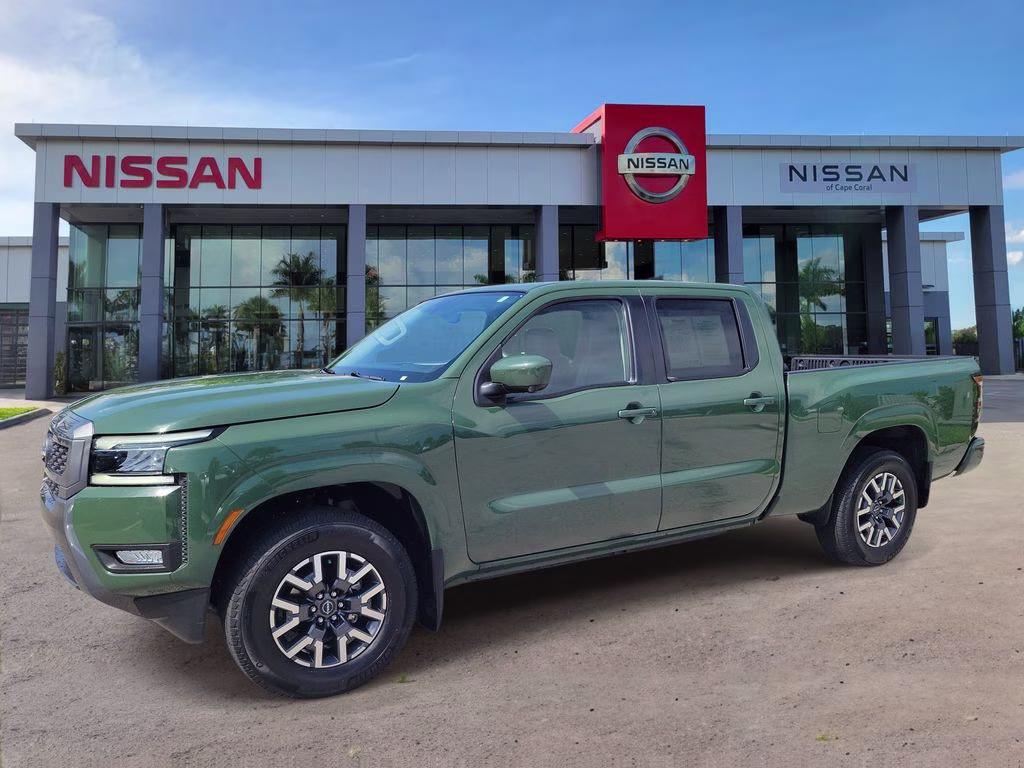 2025 Tactical Green Metallic Nissan Frontier SL 4X4 Truck