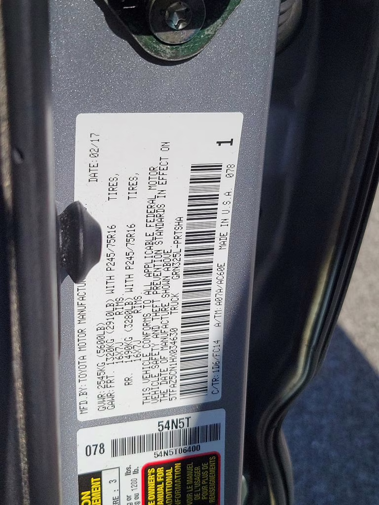 2017 Silver Sky Metallic Toyota Tacoma SR5 RWD Truck