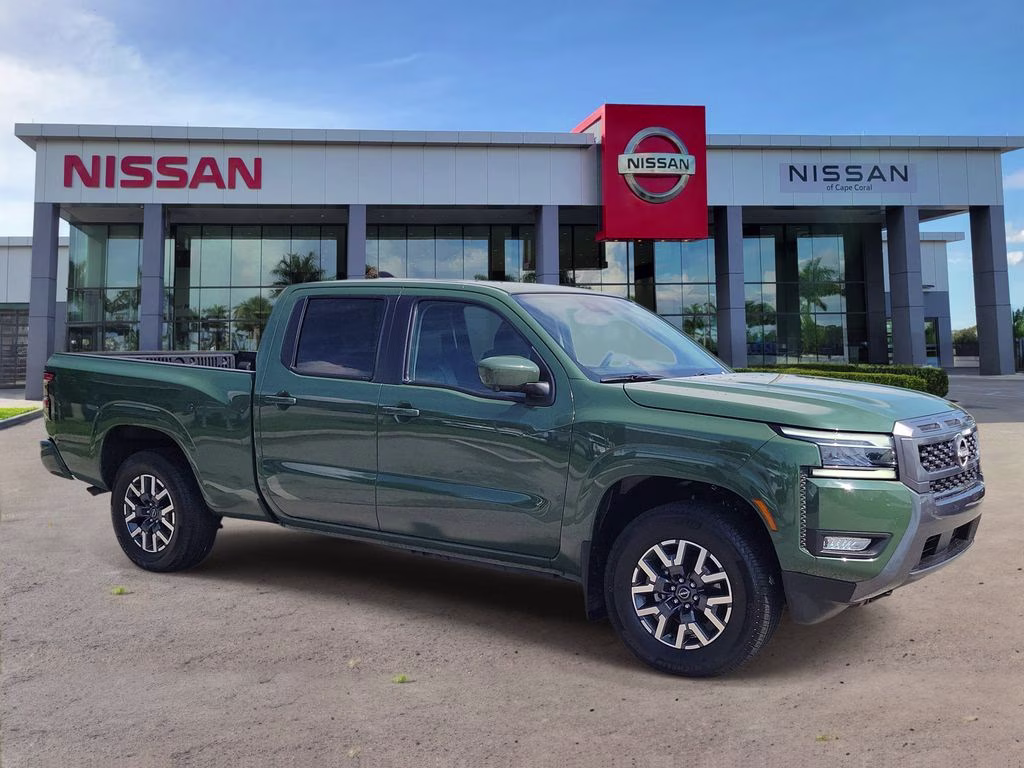 2025 Tactical Green Metallic Nissan Frontier SL 4X4 Truck