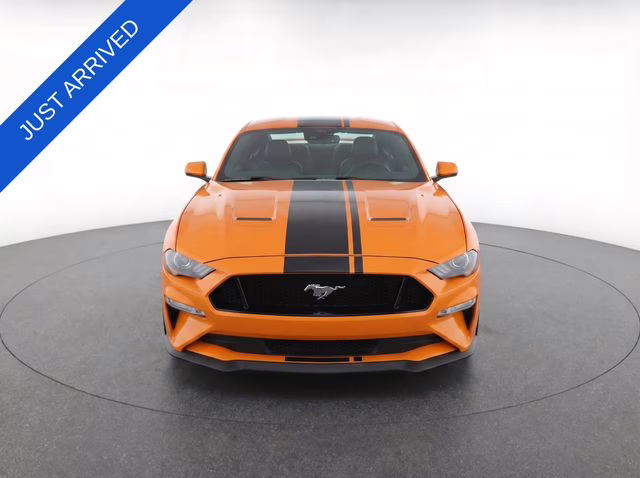 2020 Orange Ford Mustang GT Premium RWD Coupe