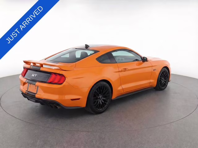2020 Orange Ford Mustang GT Premium RWD Coupe