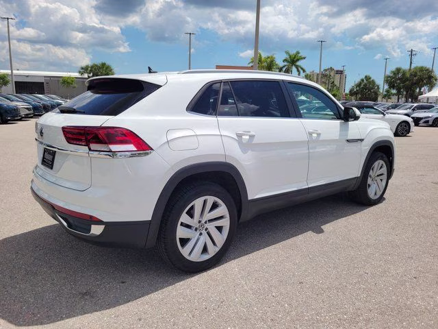 2021 Pure White Volkswagen Atlas Cross Sport 2.0T SE w/Technology FWD SUV