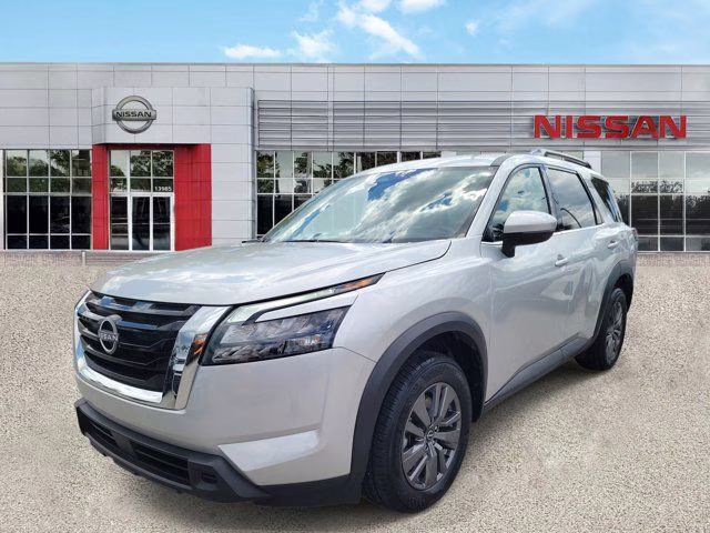 2025 Brilliant Silver Metallic Nissan Pathfinder SV FWD SUV