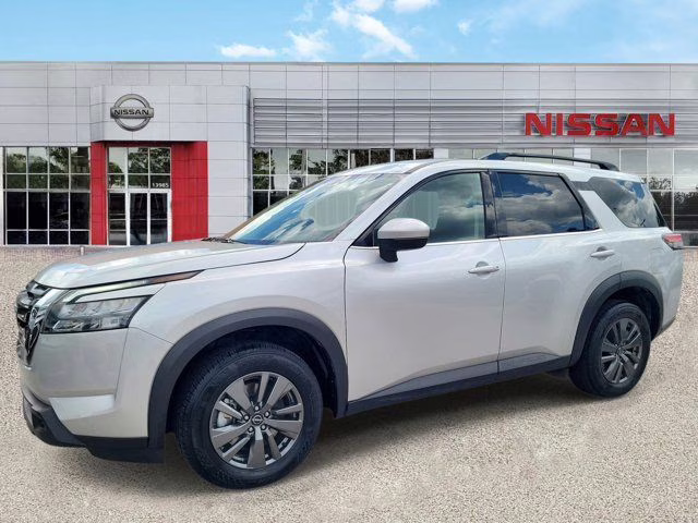 2025 Brilliant Silver Metallic Nissan Pathfinder SV FWD SUV