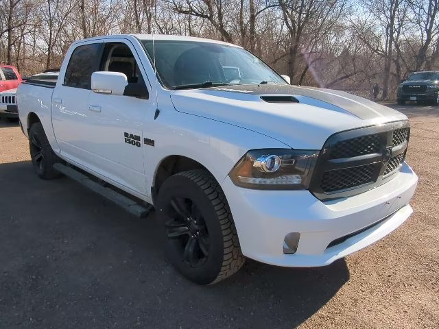 2017 Bright White Clearcoat Ram 1500 Night 4X4 Truck