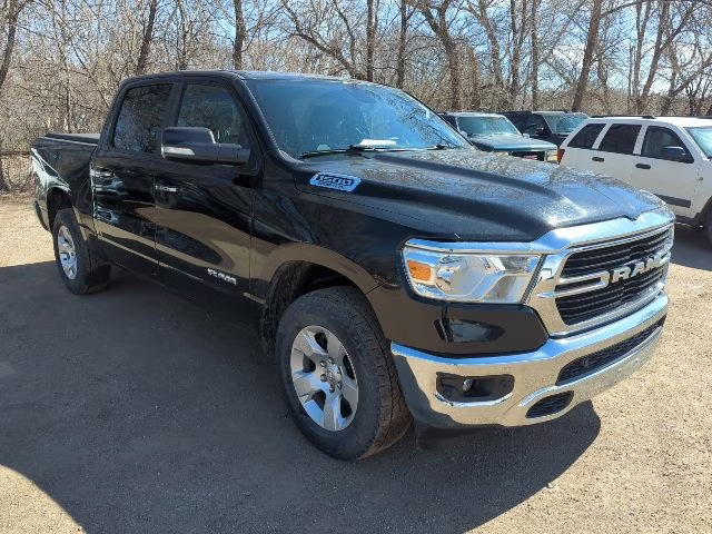 2019 Diamond Black Crystal Pearlcoat Ram 1500 Big Horn 4X4 Truck