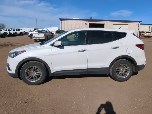 2018 Pearl White Hyundai Santa Fe Sport 2.4 Base AWD SUV