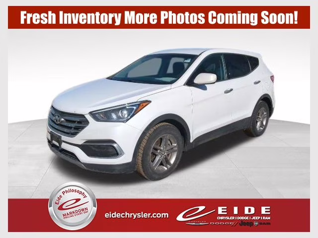 2018 Pearl White Hyundai Santa Fe Sport 2.4 Base AWD SUV