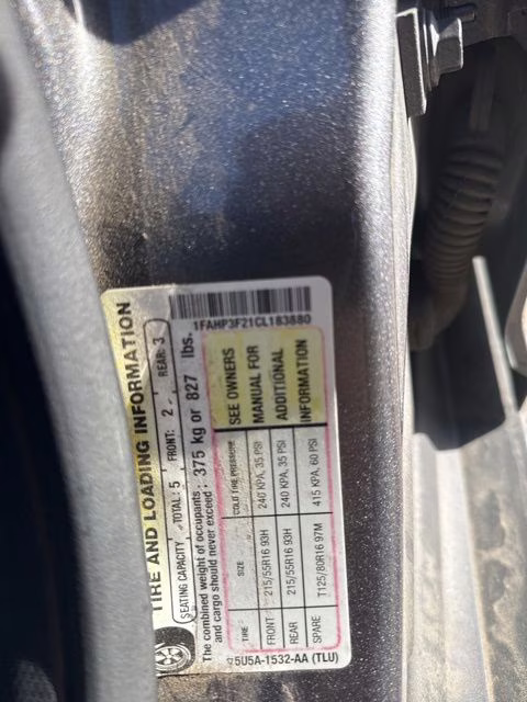 2012 Sterling Gray Metallic Ford Focus SE FWD Sedan