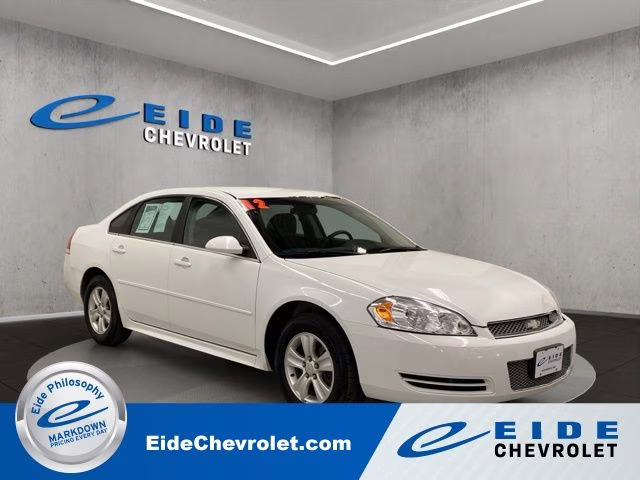 2012 Summit White Chevrolet Impala LS FWD Sedan