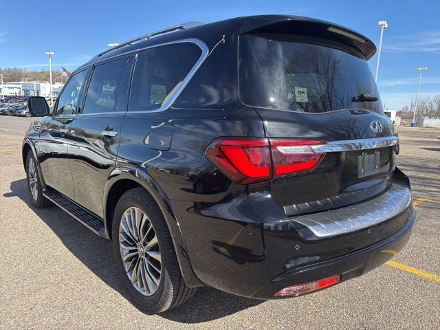 2019 Black Obsidian INFINITI QX80 LUXE 4X4 SUV