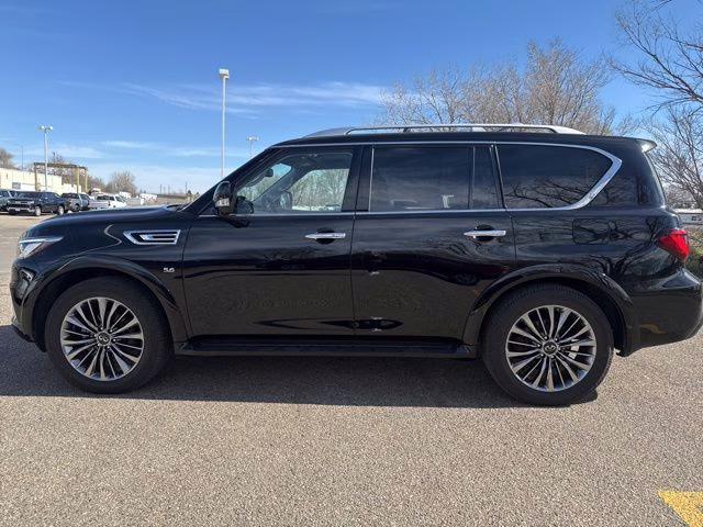 2019 Black Obsidian INFINITI QX80 LUXE 4X4 SUV