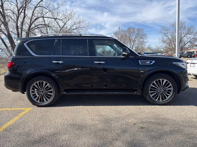 2019 Black Obsidian INFINITI QX80 LUXE 4X4 SUV