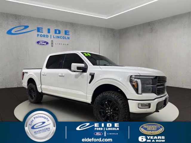 2024 Star White Metallic Tri-Coat Ford F-150 Platinum 4X4 Truck