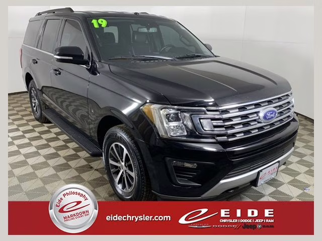 2019 Agate Black Metallic Ford Expedition XLT 4X4 SUV