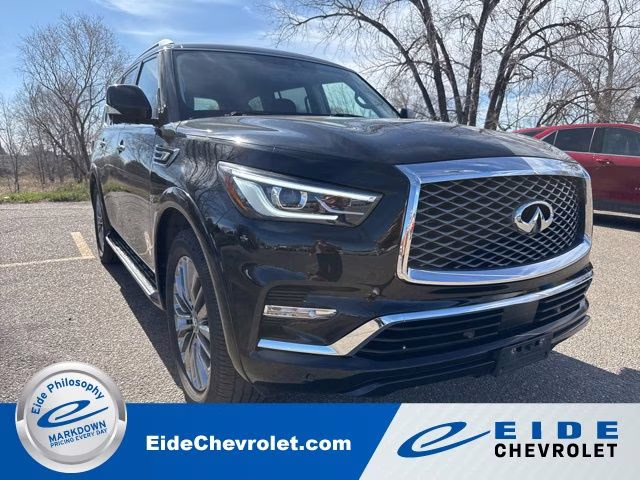 2019 Black Obsidian INFINITI QX80 LUXE 4X4 SUV