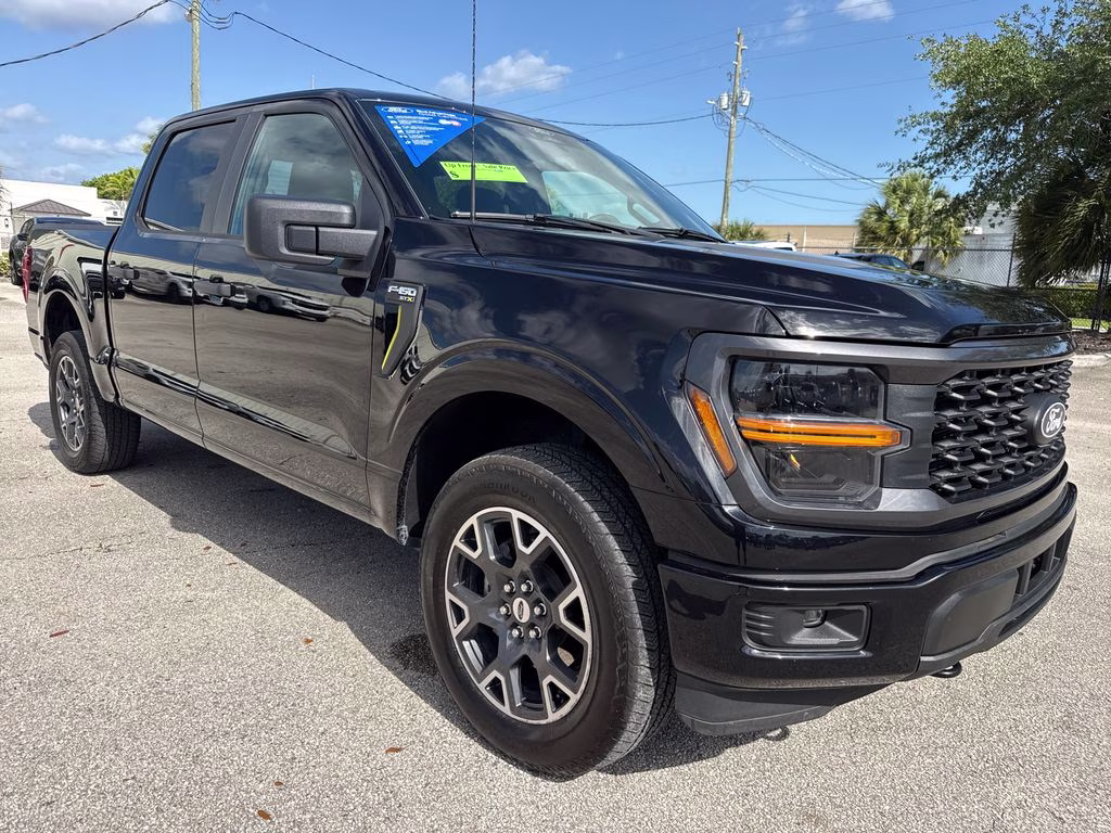 2024 Black Ford F-150 STX 4X4 Truck