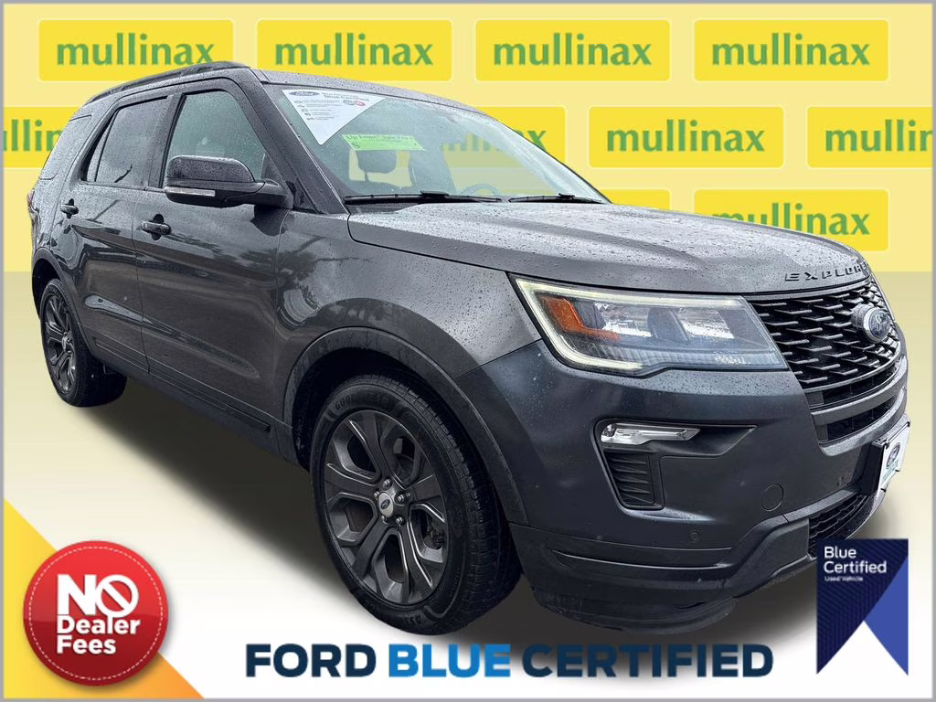 2018 Magnetic Metallic Ford Explorer Sport 4X4 SUV