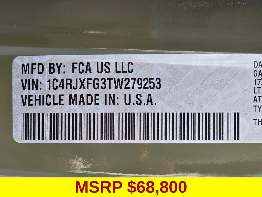 2026 41 Jeep Wrangler Rubicon X 4X4 SUV