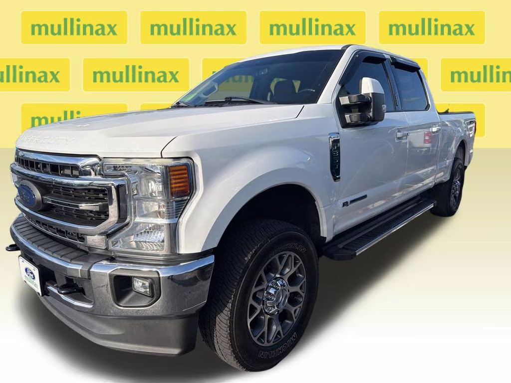 2021 White Metallic Ford Super Duty F-350 SRW Lariat 4X4 Truck
