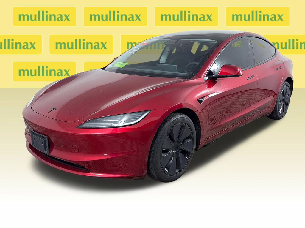 2024 Ultra Red Tesla Model 3 Base RWD Sedan