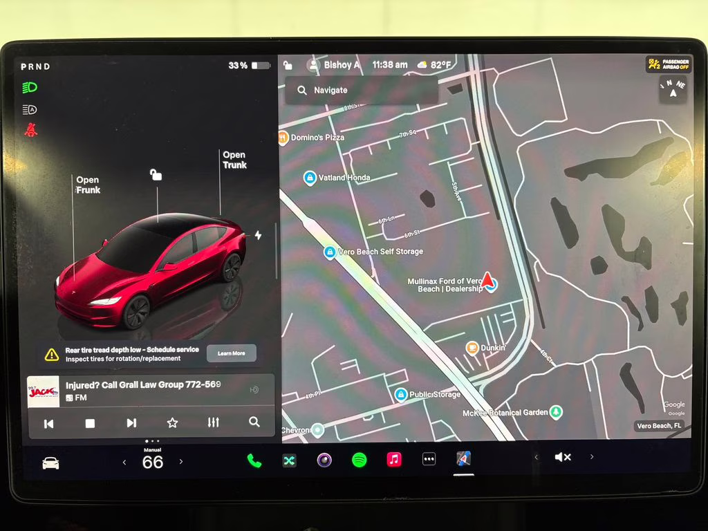 2024 Ultra Red Tesla Model 3 Base RWD Sedan