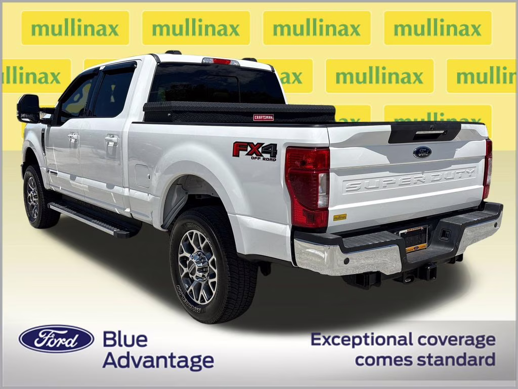2021 White Metallic Ford Super Duty F-350 SRW Lariat 4X4 Truck