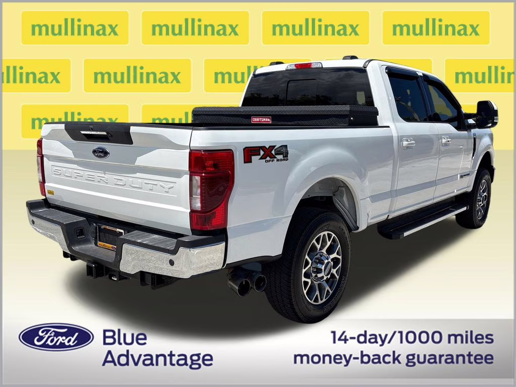 2021 White Metallic Ford Super Duty F-350 SRW Lariat 4X4 Truck