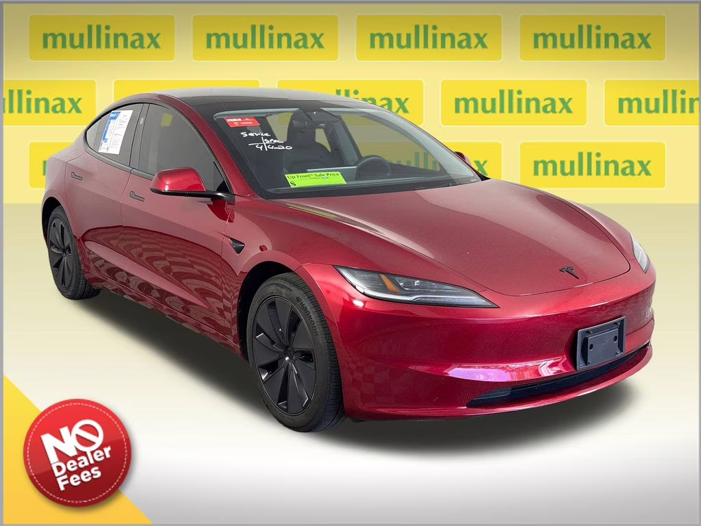 2024 Ultra Red Tesla Model 3 Base RWD Sedan