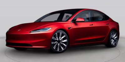 2024 Ultra Red Tesla Model 3 Base RWD Sedan
