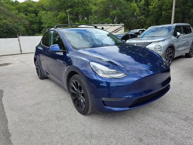 2020 Blue Tesla Model Y Long Range AWD SUV