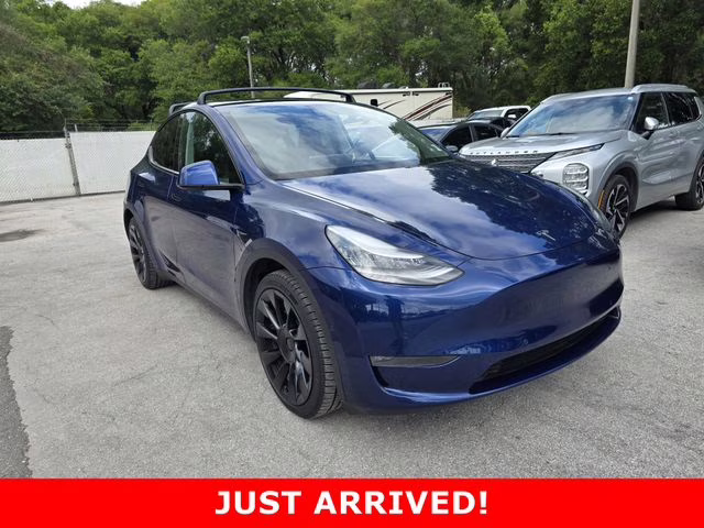 2020 Blue Tesla Model Y Long Range AWD SUV