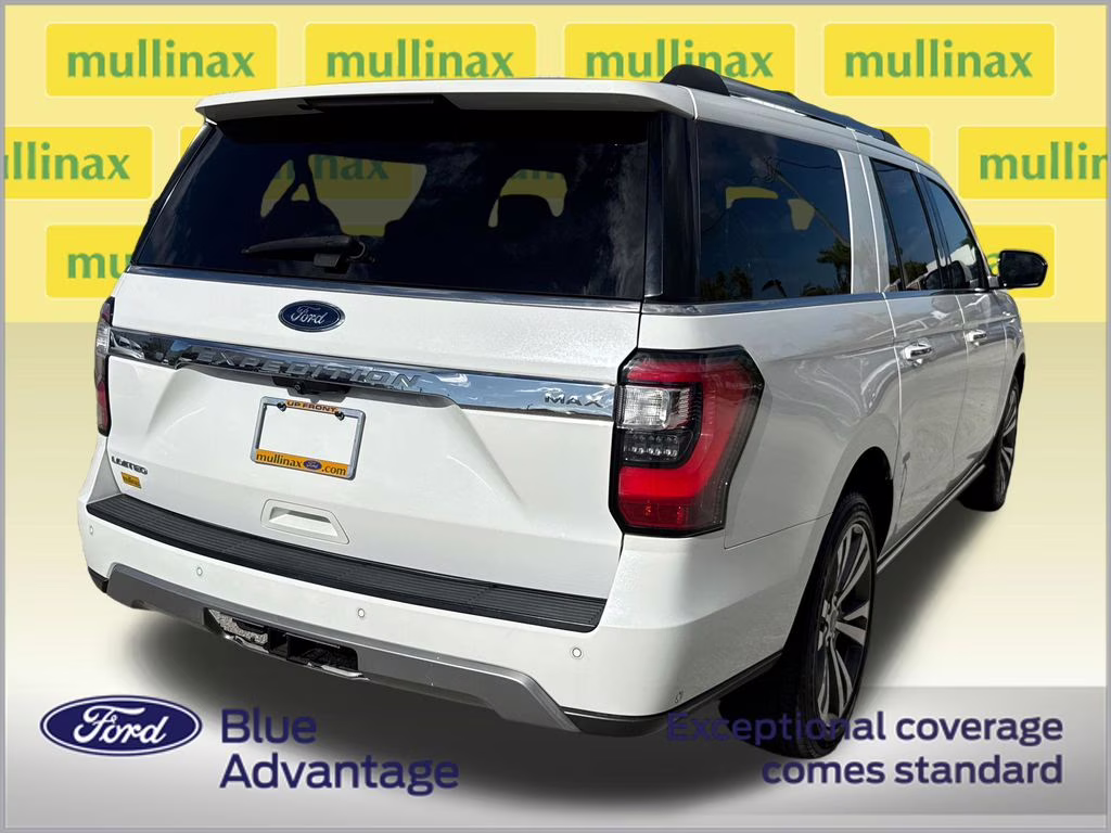 2021 Star White Metallic Tri-Coat Ford Expedition Max Limited RWD SUV