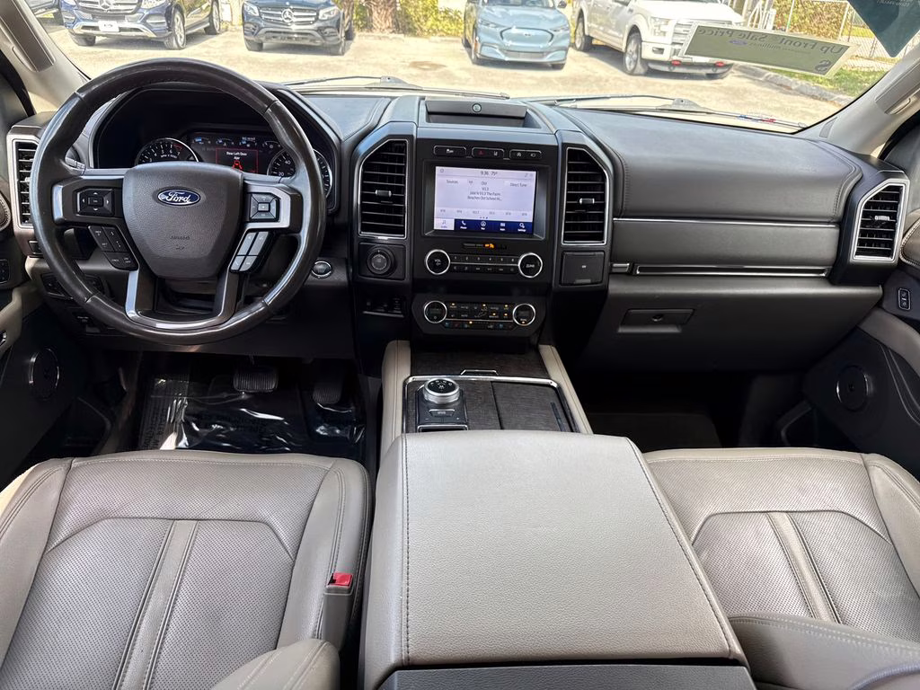 2021 Star White Metallic Tri-Coat Ford Expedition Max Limited RWD SUV