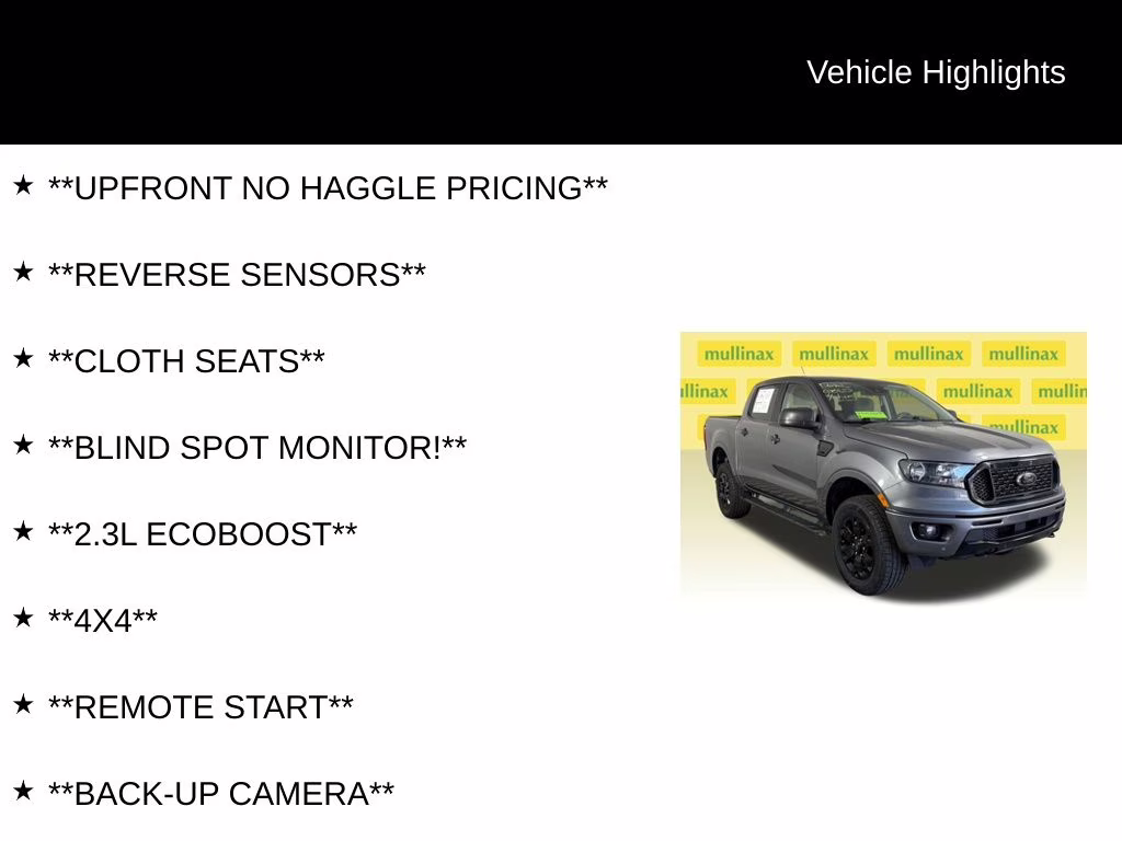 2023 Gray Metallic Ford Ranger XLT 4X4 Truck