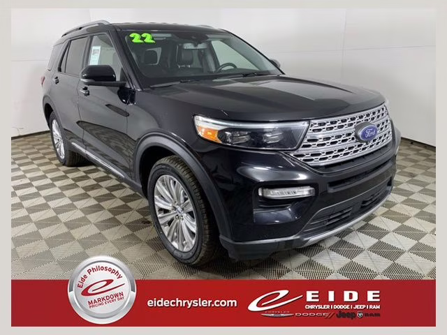 2022 Agate Black Metallic Ford Explorer Limited 4X4 SUV