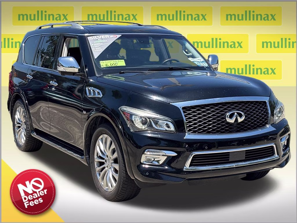 2016 Black Obsidian INFINITI QX80 Base RWD SUV