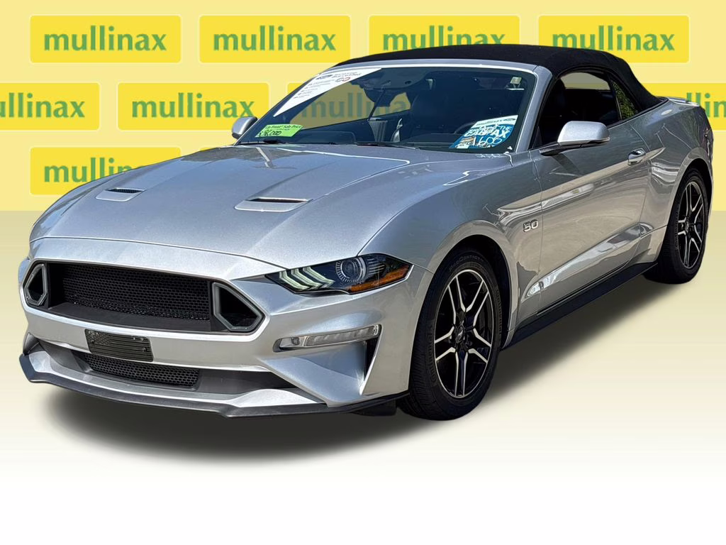 2019 Ingot Silver Ford Mustang GT Premium RWD Convertible
