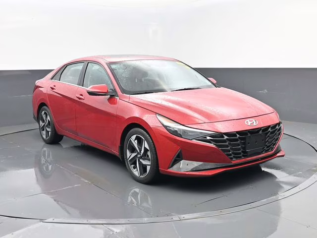 2023 Scarlet Red Pearl Hyundai Elantra Limited FWD Sedan