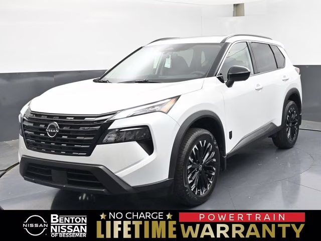 2026 Everest White Pearl Tricoat Nissan Rogue Dark Armor FWD SUV