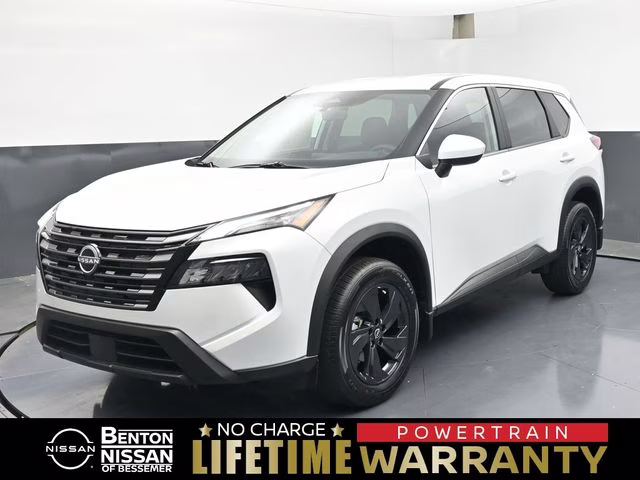 2026 Everest White Pearl Tricoat Nissan Rogue SV FWD SUV