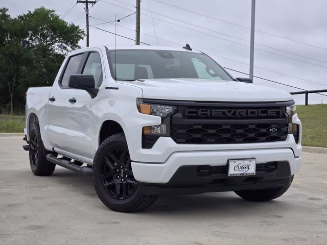 2026 Summit White Chevrolet Silverado 1500 Custom RWD Truck