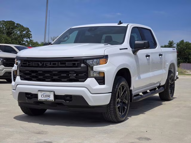 2026 Summit White Chevrolet Silverado 1500 Custom 4X4 Truck