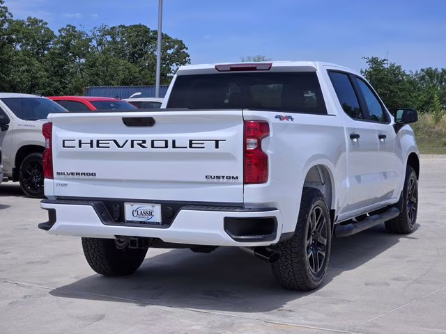 2026 Summit White Chevrolet Silverado 1500 Custom 4X4 Truck