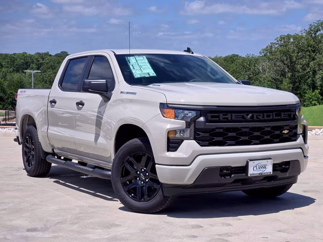 2026 White Sands Chevrolet Silverado 1500 Custom 4X4 Truck