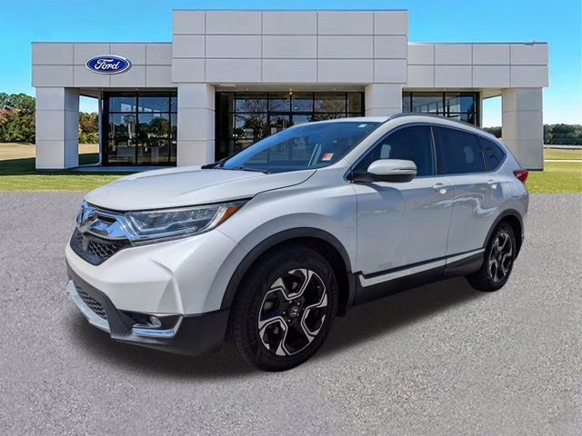 2019 White Honda CR-V Touring FWD SUV