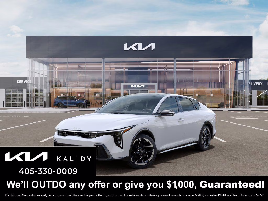 2026 Snow White Pearl Kia K4 GT-Line FWD Sedan